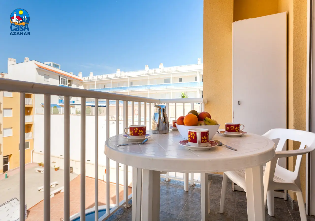 Terrasse d'un appartement Mare Nostrum dans le centre d'Alcossebre